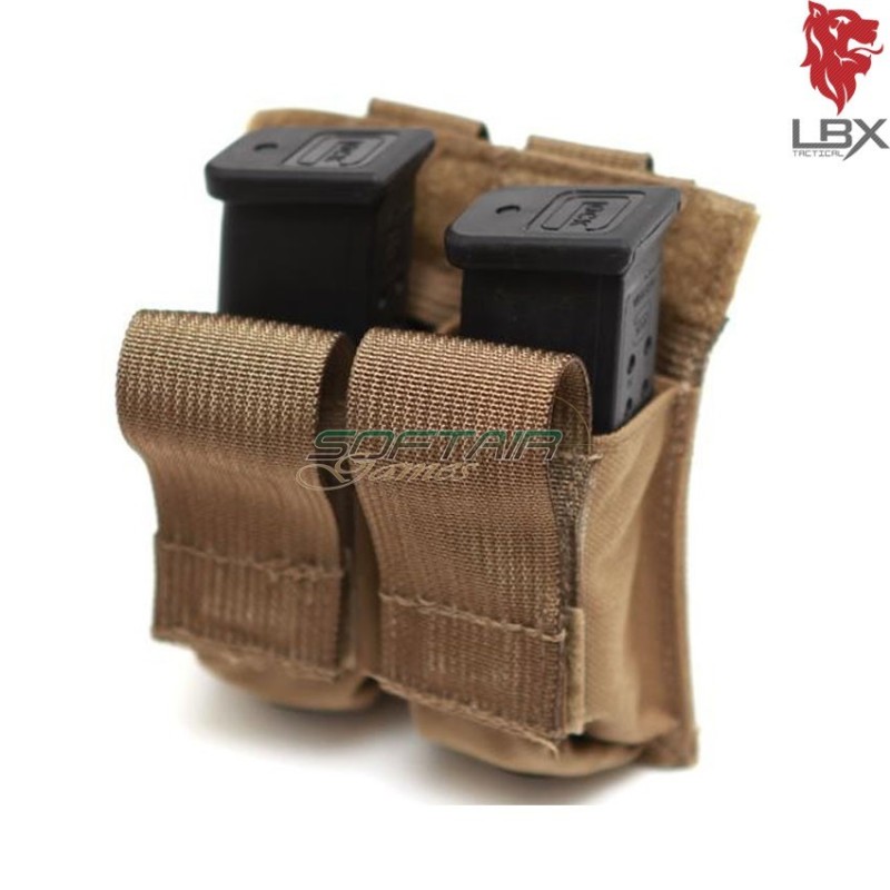 Dual Kydex Pistol Mag Pouch Coyote Brown Lbx Tactical (lbx0301cb)