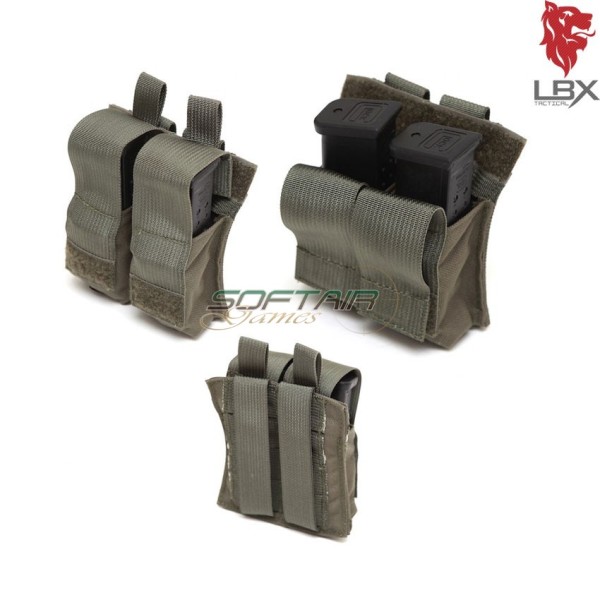 Dual Kydex Pistol Mag Pouch Ranger Green Lbx Tactical (lbx0301rg)
