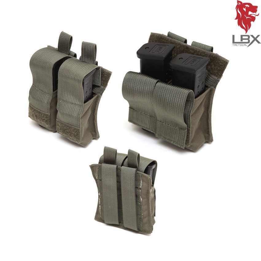 LBT-6011D Triple Carbine Pistol Mag Speed Draw Pouch Coyote Tan