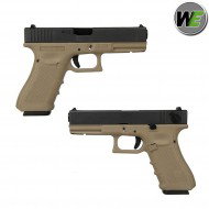 Gas Pistol G18 Gen4 Tan Blowback We (we-w059bt)