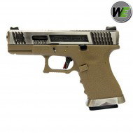 Pistola Gas G19 E Force Tan Scarellante Silver/silver We (we-22281)