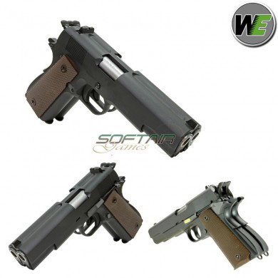Pistola A Gas Dual Barrel 1911 Black Scarrellante We (we-1198-bk)