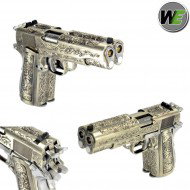 Pistola A Gas Dual Barrel 1911 Floral Design Scarrellante We (we-1200-fd)