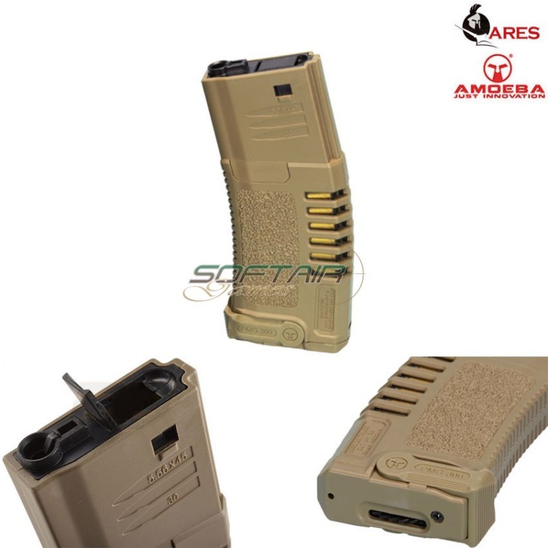 Caricatore Maggiorato 300bb M4 Tan Ares Amoeba (ar-caramt)