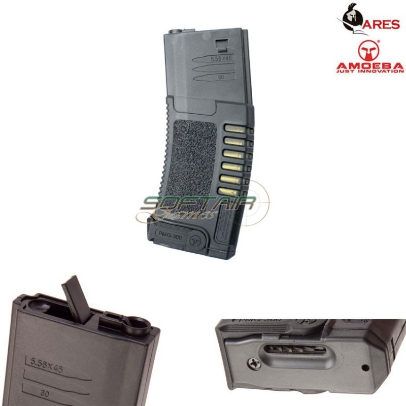 Caricatore Maggiorato 300bb M4 Black Ares Amoeba (ar-caramb)