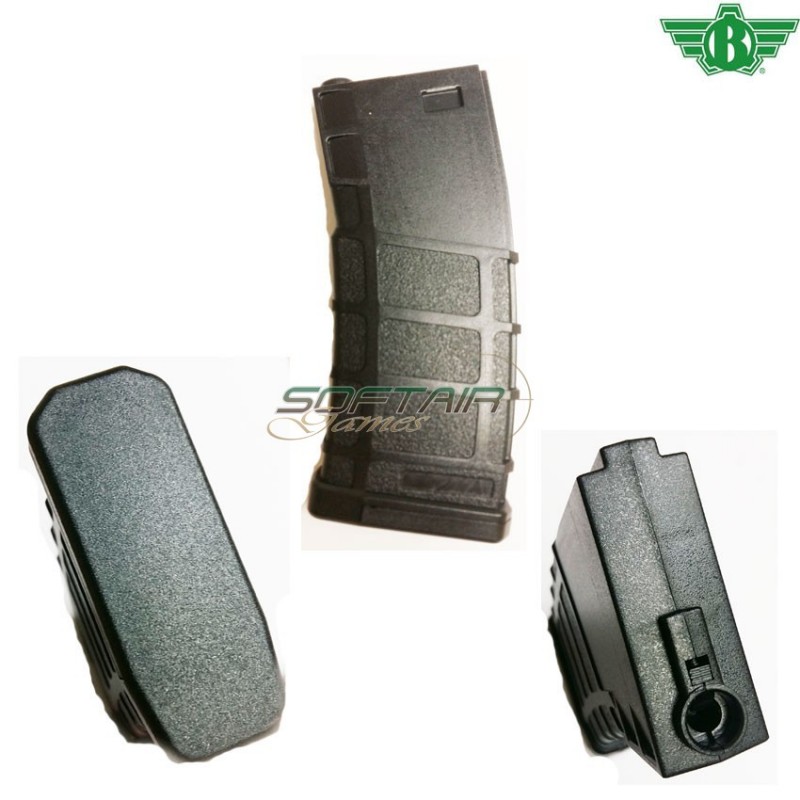Mid-cap 140bb Polymer Magazine Black Bolt (ba-065b)