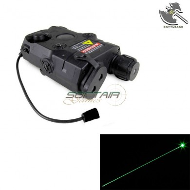 An-peq-15 Black Porta Batteria Con Laser Verde Battleaxe (b26b-black)
