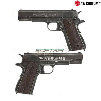 Pistola A Gas "μολων Λαβε" 1911 Scarrellante Grip Marrone Armorer Works (AW-NE2002)