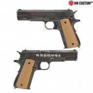 Pistola A Gas "μολων Λαβε" 1911 Scarrellante Grip Tan Armorer Works (AW-NE2002)