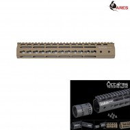 Keymod System 12 Pollici Handguard Set Dark Earth Octarms Ares (ar-km-003s-de)