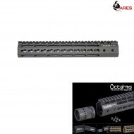 Keymod System 12" Handguard Set Black Octarms Ares (ar-km-003s-bk)