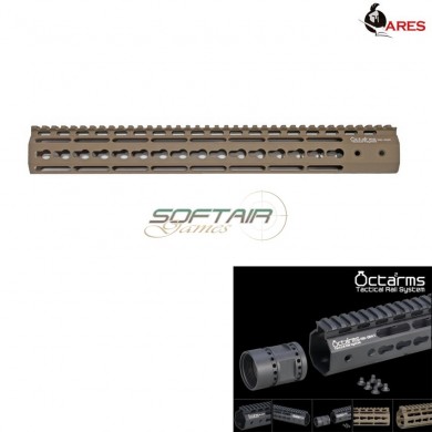 Keymod System 15" Handguard Set Dark Earth Octarms Ares (ar-km-001s-de)