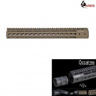 Keymod System 15" Handguard Set Dark Earth Octarms Ares (ar-km-001s-de)