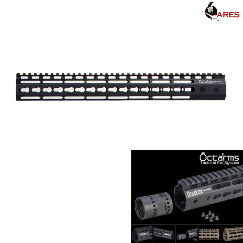 Keymod System 15 Pollici Handguard Set Black Octarms Ares (ar-km-001s-bk)