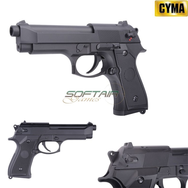 Electric Pistol Aep Beretta M92 Black Cyma (cm126bk)