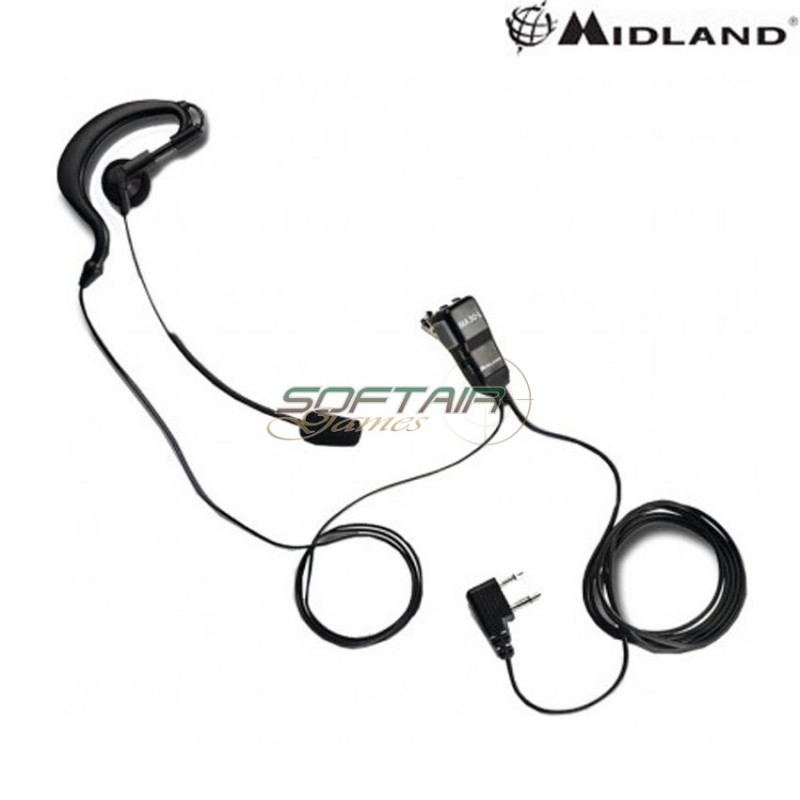 Auricolare/microfono Per Midland Modello Action Con Braccetto Midland (c648.03)