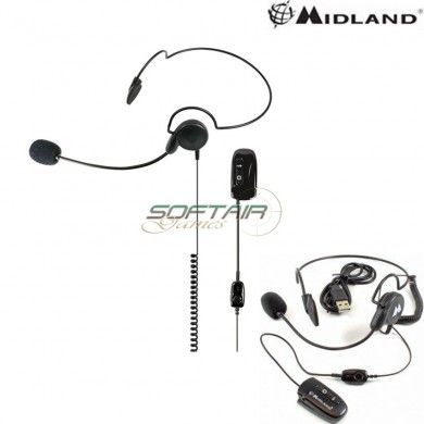 Microfono Auricolare Da Nuca Bluetooth Wa29 Midland (c1203)