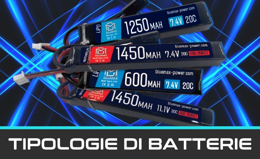 Batterie Softair: Guida Completa a Li-Ion, LiPo, LiFe e Ni-MH | Quale Scegliere?
